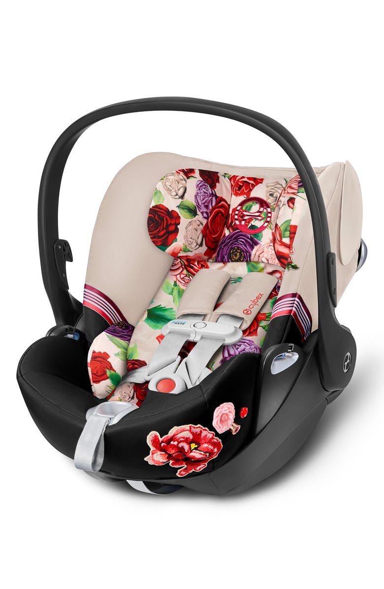 CYBEX Cloud Q SensorSafe<sup>™</sup> 2.1 Light Spring Blossom Infant Car Seat & Base, Main, color, 