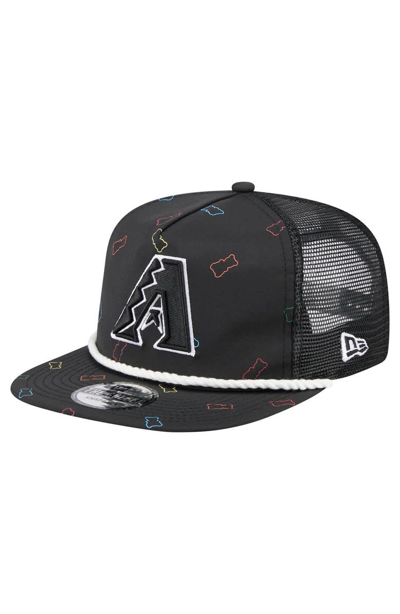 New Era Men's New Era  Black Arizona Diamondbacks Gummy Golfer Trucker Adjustable Hat, Main, color, 