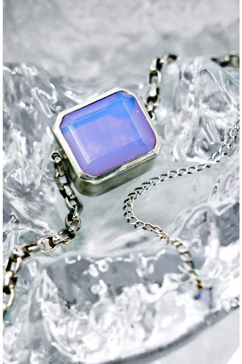 Square Goliath Choker, Alternate, color, Periwinkle