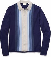 Bonobos Hudson Stripe Cotton & Cashmere Collared Cardigan