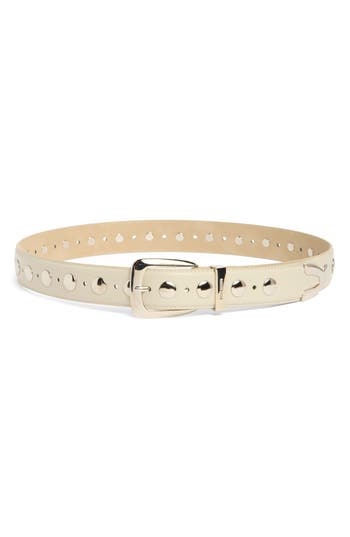 Steve Madden Studded Belt In Bone