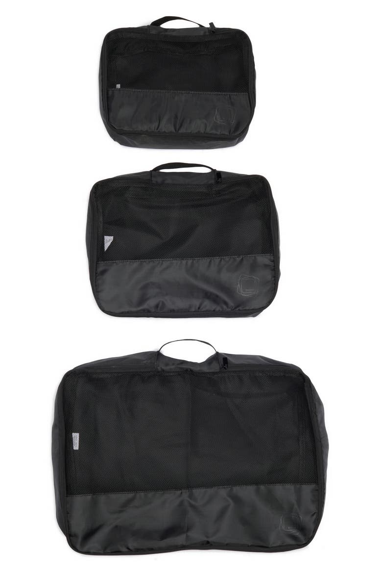 Set of 3 Packing Pods, Main, color, BLACK/ BLACK