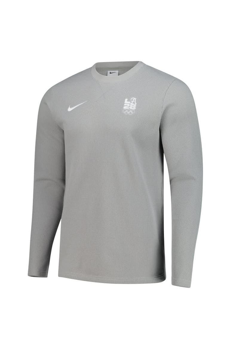 Men's Nike  Gray LA28 Summer Olympics Retro Pullover Sweatshirt, Alternate, color, Gray
