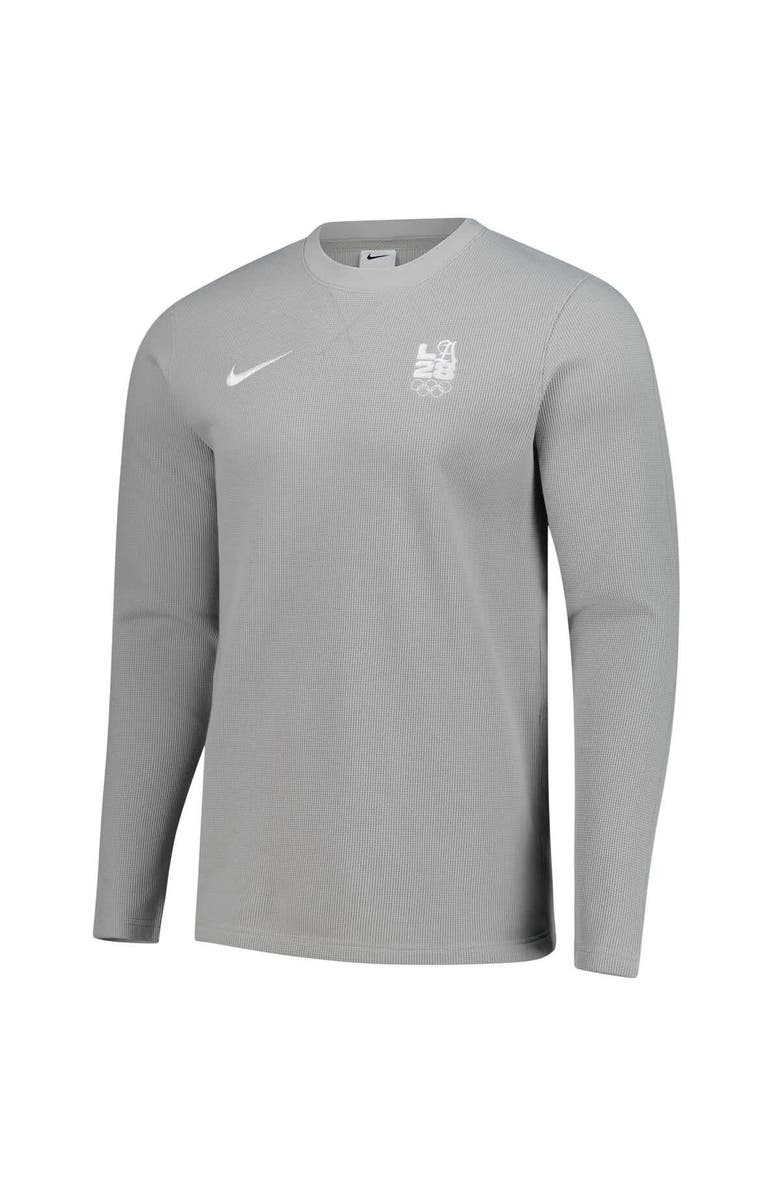 Nike Men's Nike Gray LA28 Summer Olympics Retro Pullover Sweatshirt, Alternate, color, Gray
