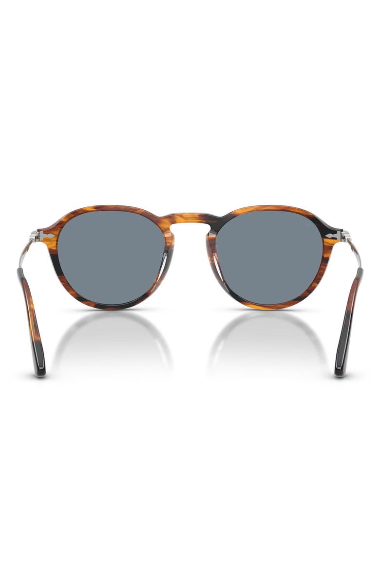 Persol 54mm Phantos Sunglasses, Alternate, color, Striped Black / Brown