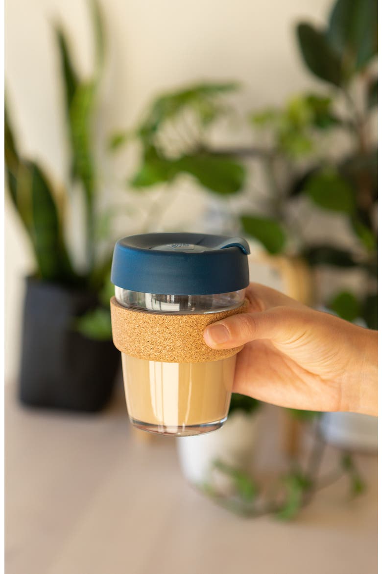 12-Ounce Brew Cork Coffee Glass, Alternate, color, SPRUCE