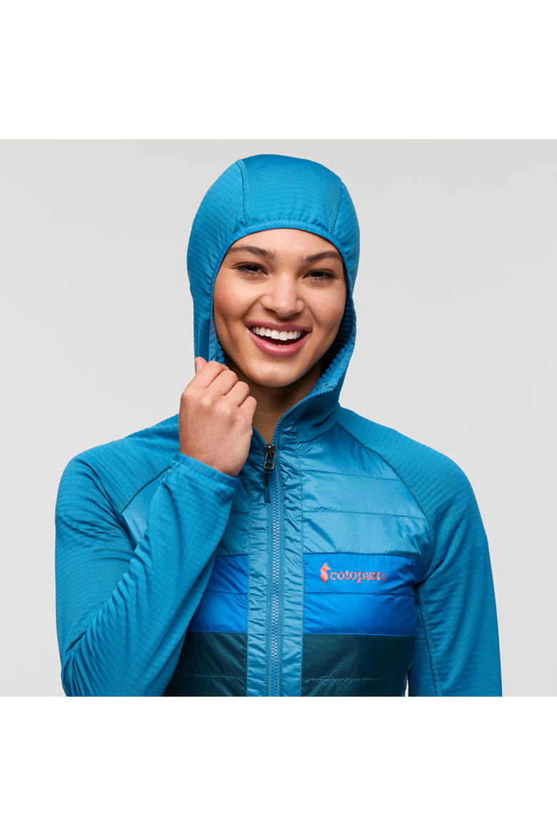 Capa Hybrid Insulated Hooded Jacket - Women's, Alternate, color, Lake/Abyss
