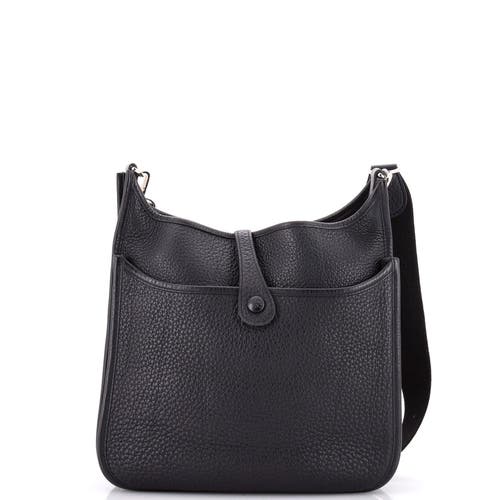 Pre-owned Hermes Hermes Evelyne Bag Gen Ii Clemence Pm In Black