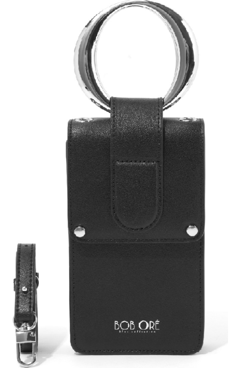 Bob Oré Blue Collection Cubesugar Handbag, Main, color, Black