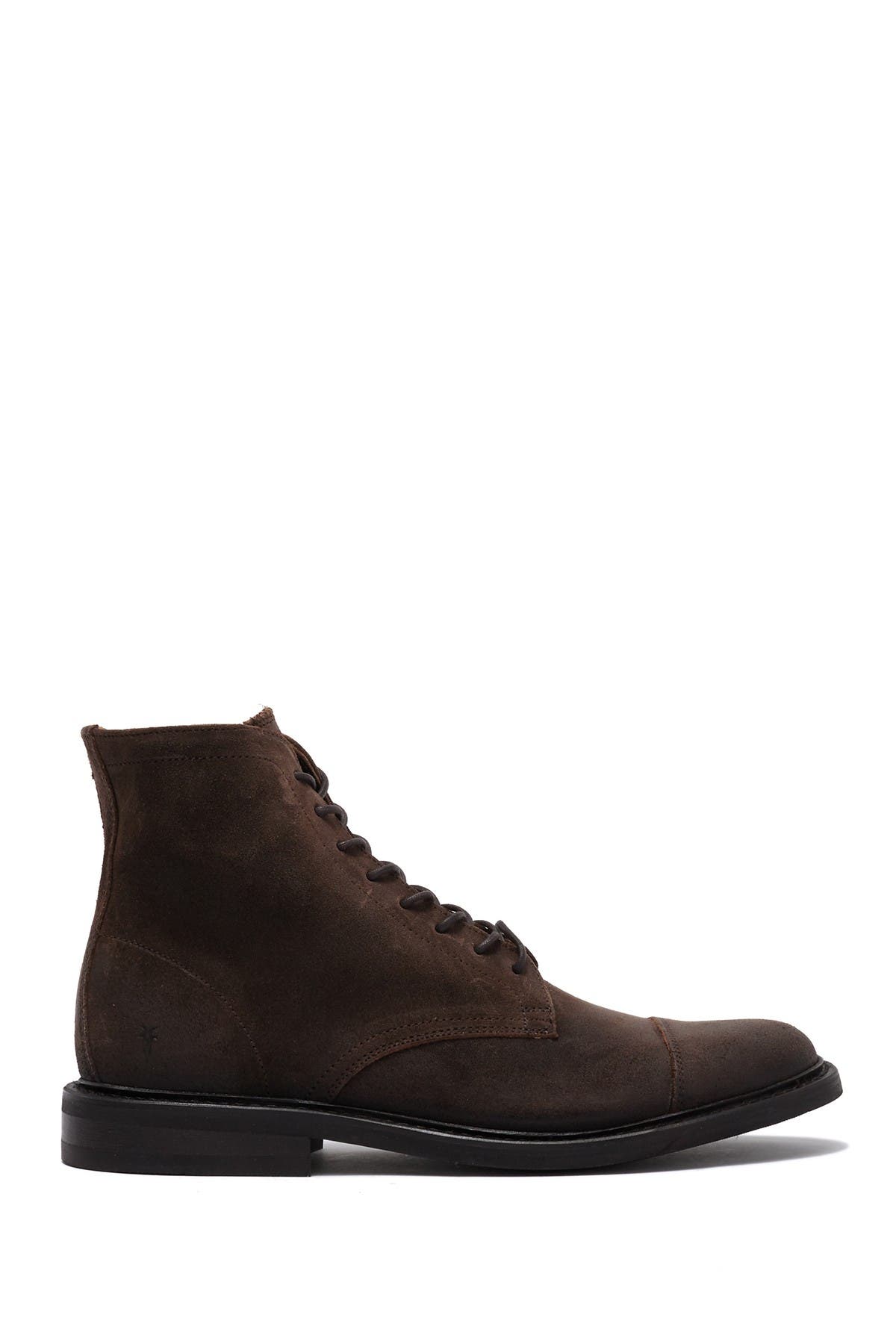 Seth Leather Lace-Up Boot, Alternate, color, DARK BROWN