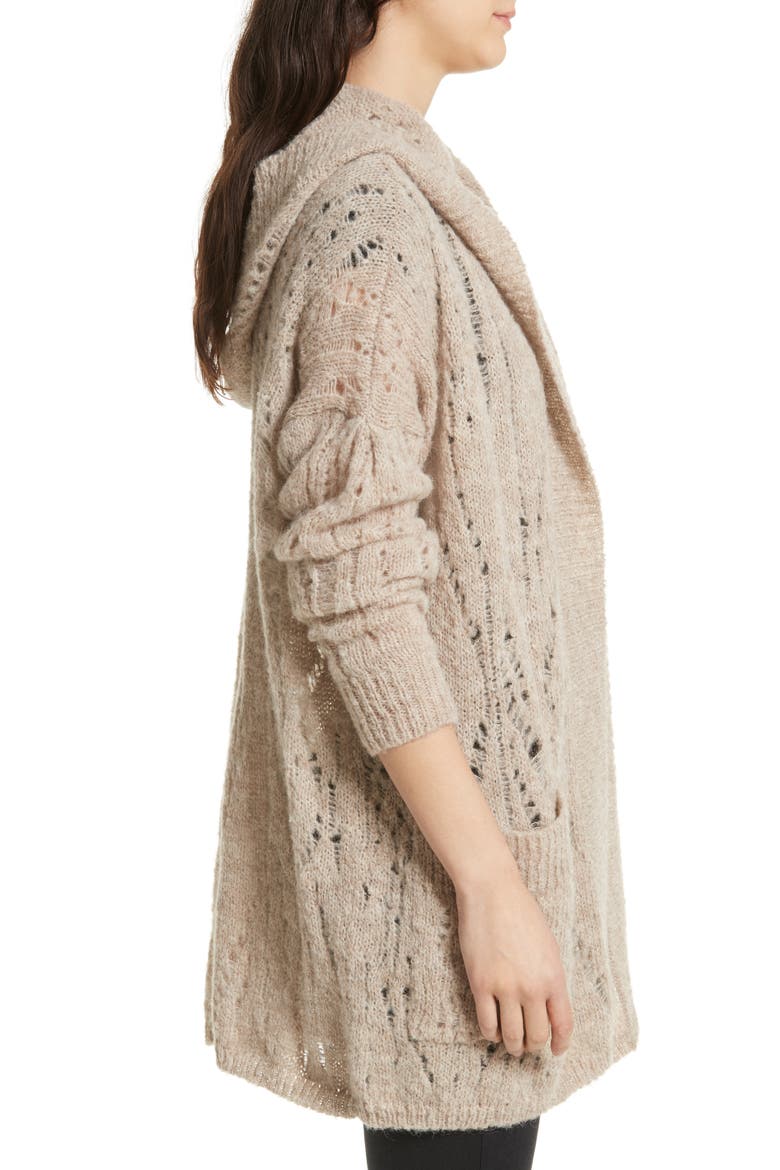 Lemon Drop Hooded Cardigan, Alternate, color, IVORY