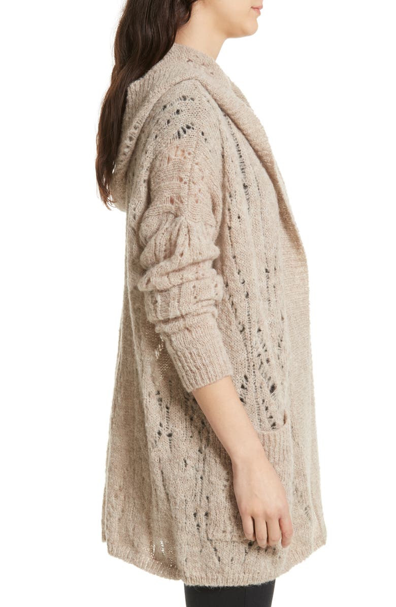 Free People Lemon Drop Hooded Cardigan, Alternate, color,
