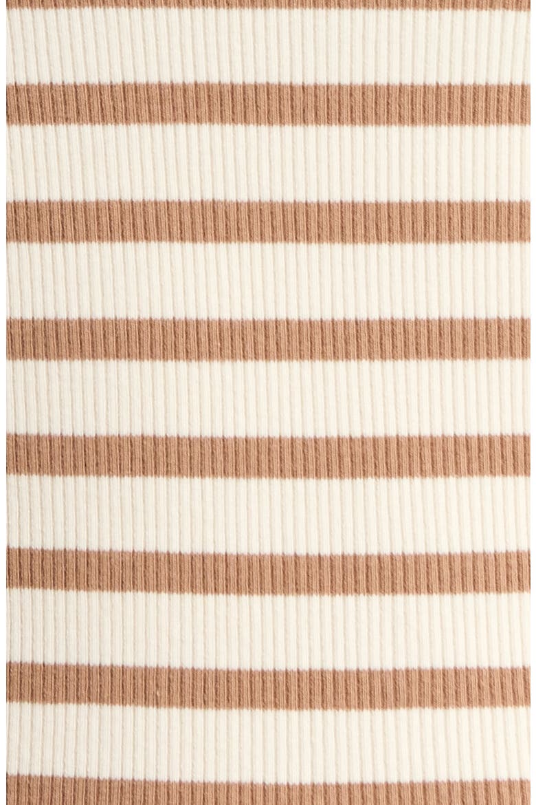 Surfside Stripe Stretch Organic Cotton Rib Tank, Alternate, color, WOODSMOKE STRIPE