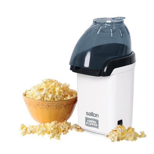 Salton Cinema Popper Hot Air Popcorn Maker In White