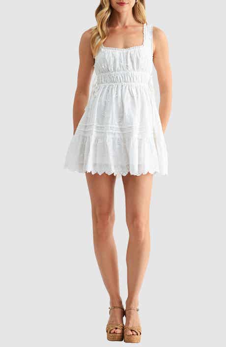 3D Floral Embroidered Minidress