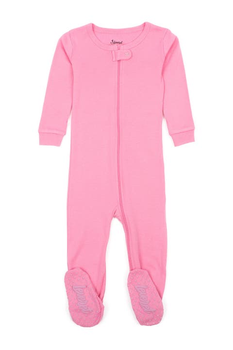 Footed Cotton Pajamas Matching Family Coordinated Solid Colors