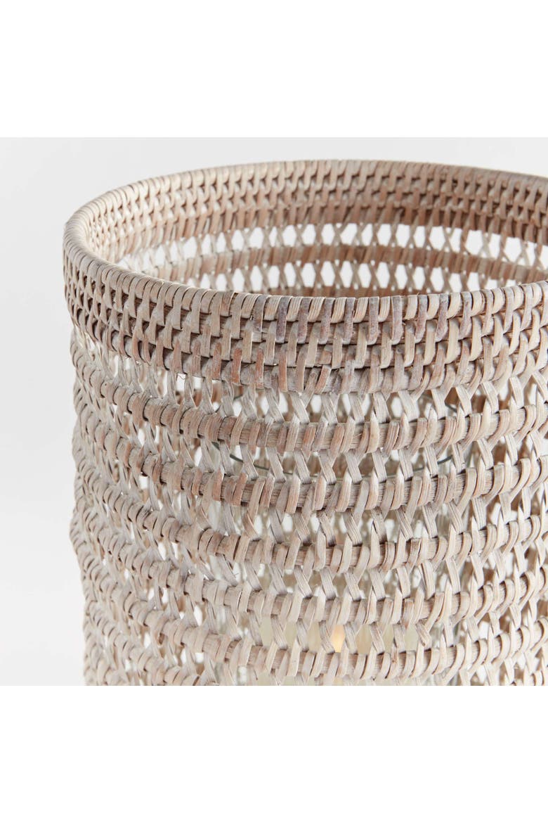 Burma Rattan Hurricane Large, Alternate, color, White