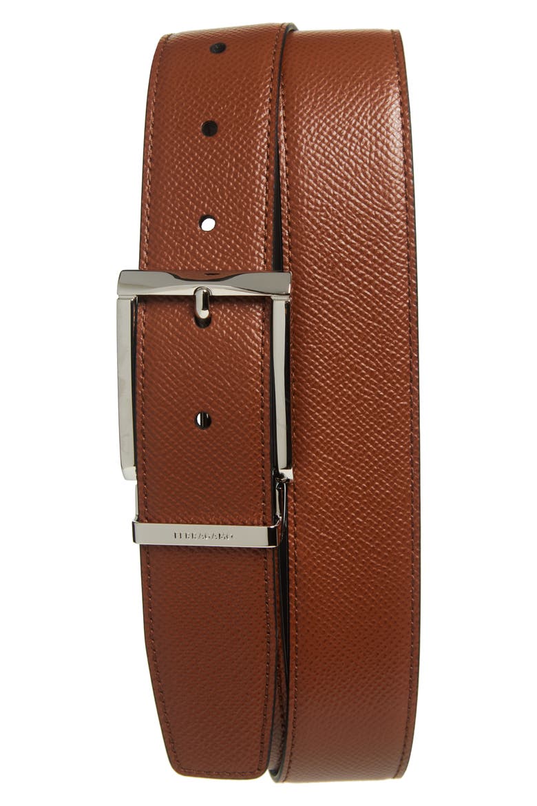 Score Reversible Leather Belt, Main, color, RADICA NERO