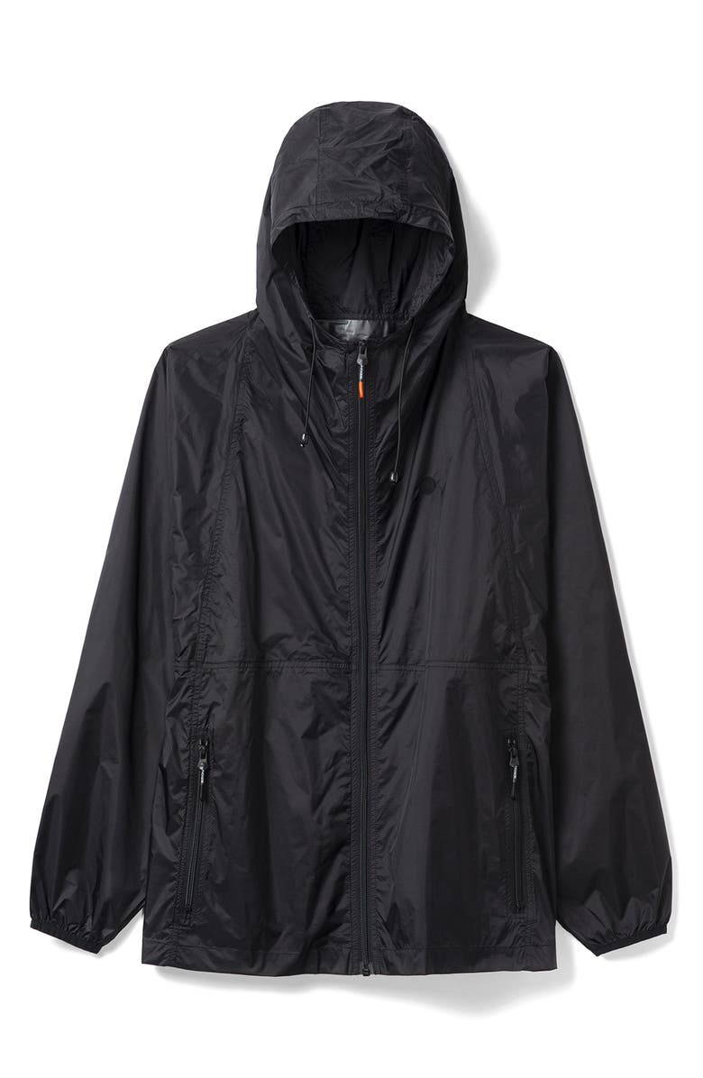Noize Hooded Windbreaker, Alternate, color, Black