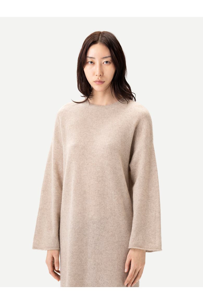 Long Cashmere Sweater Dress, Alternate, color, warm grey