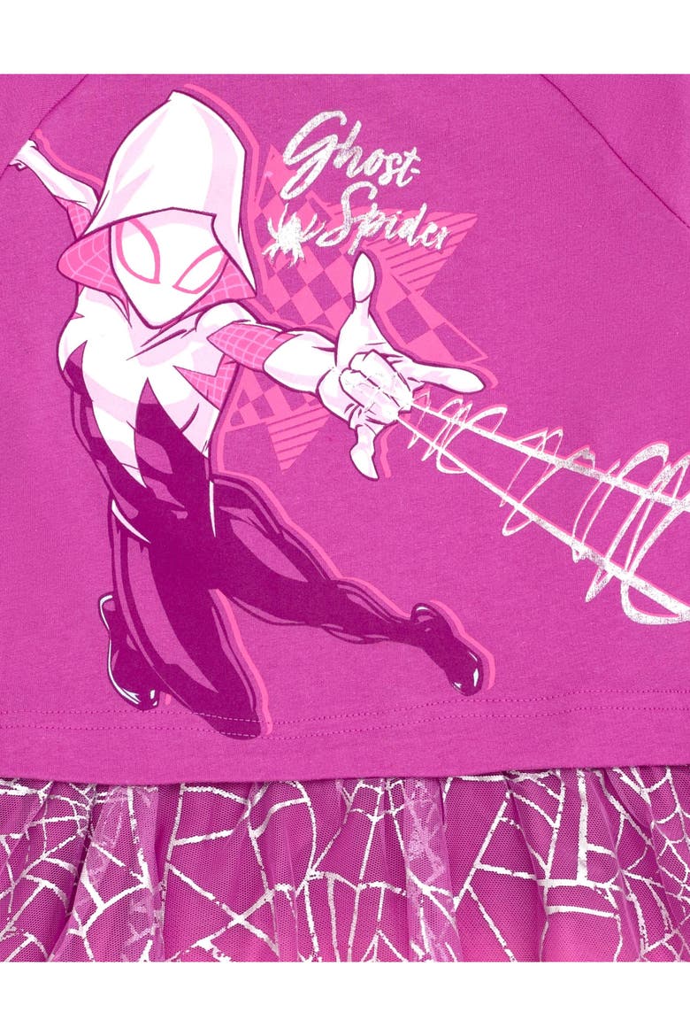 Spider-Verse Ghost-Spider Tutu Dress, Alternate, color, Ghost Spider Magenta