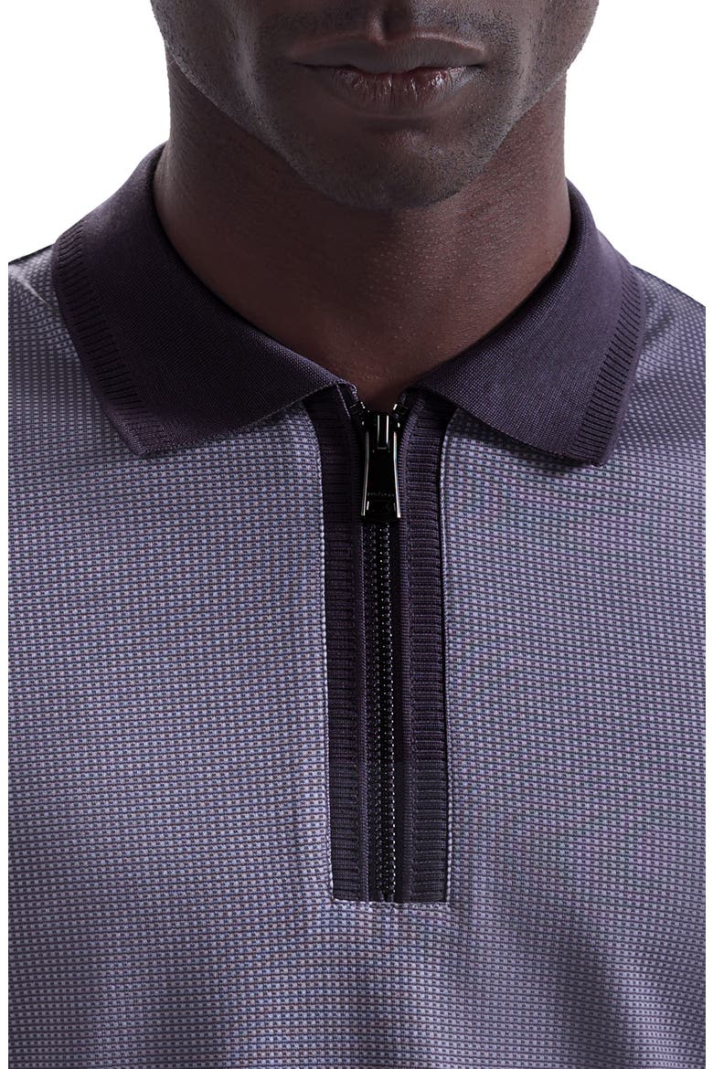 Quarter Zip Polo, Alternate, color, AMETHYST
