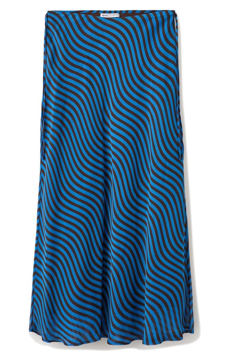 MANGO TEEN Wave Print Midi Skirt, Alternate, color, 
