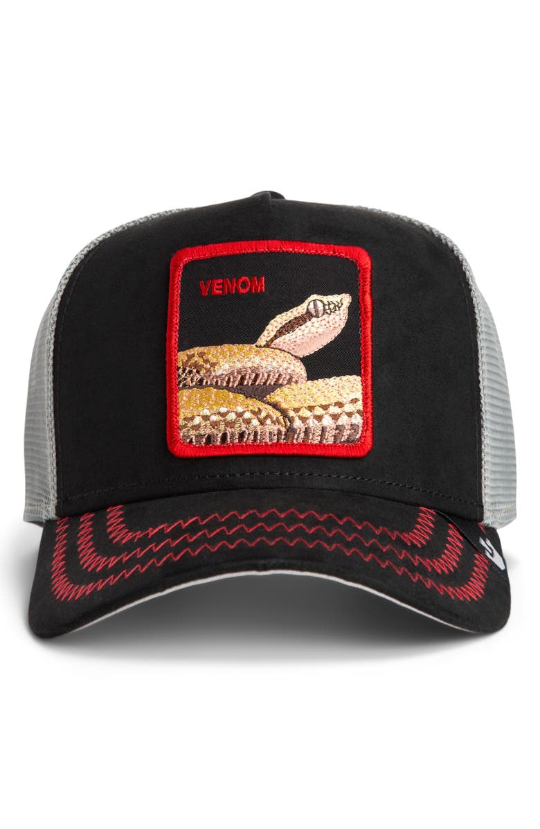 Goorin Bros. Issues Snake Patch Trucker Hat, Main, color,