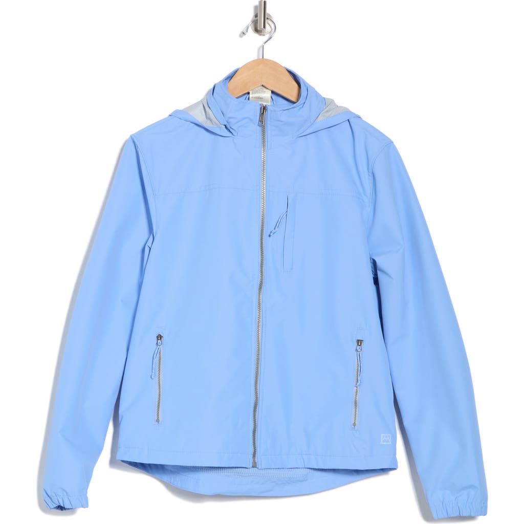 Avalanche Hooded Rain Jacket In Blue