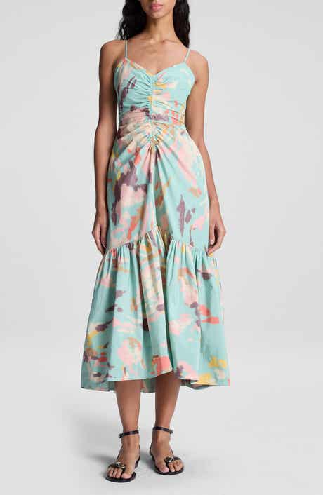 A.L.C. Lindsey Print Ruched Dress