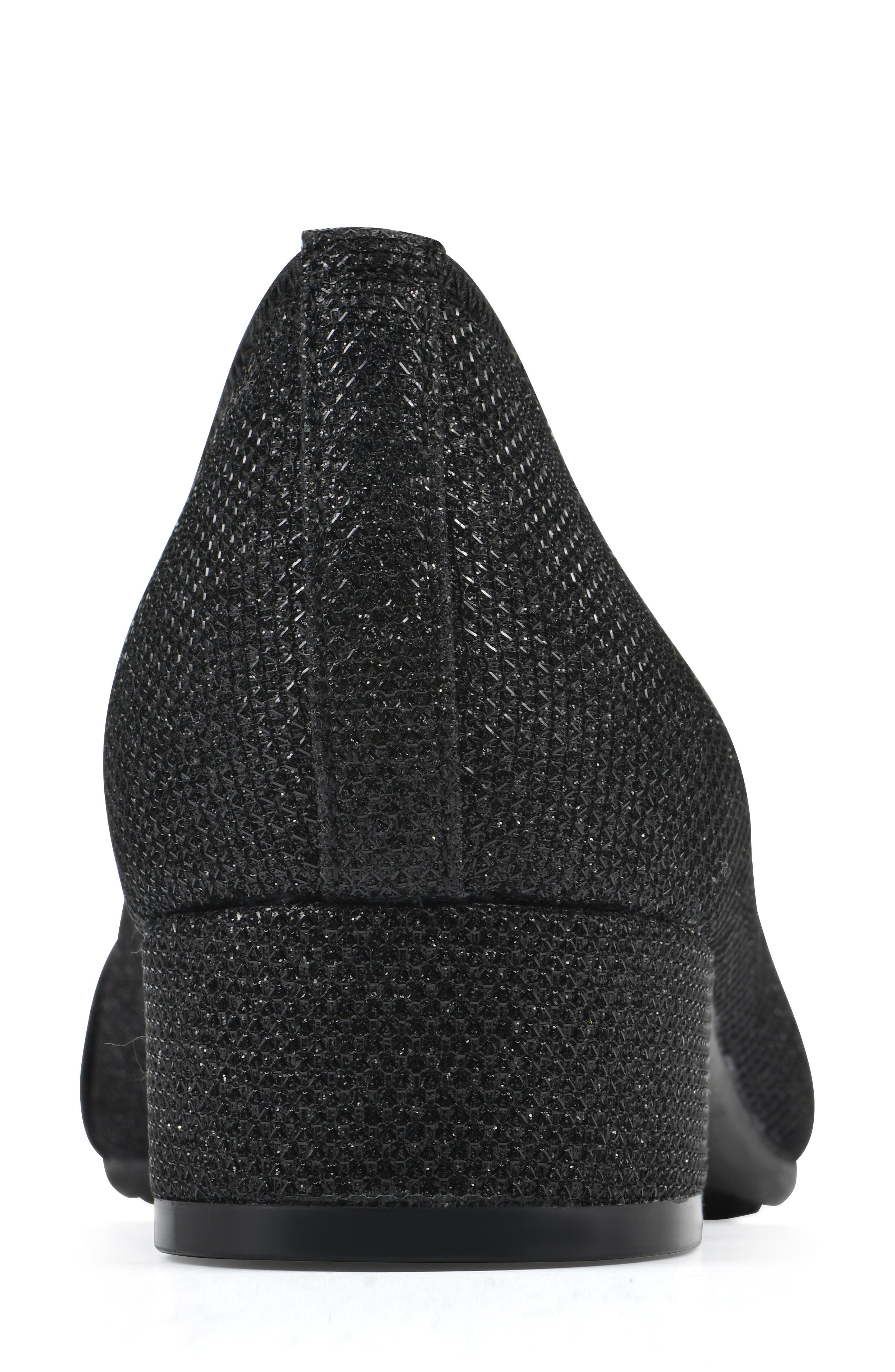 White Mountain Footwear Bordeaux Pump, Alternate, color, Black Glitter Fabric