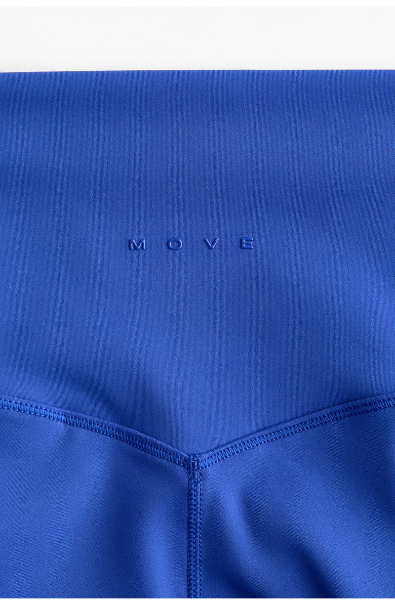 H&M Sculptmove high-waist leggings, Alternate, color, Cobalt Blue