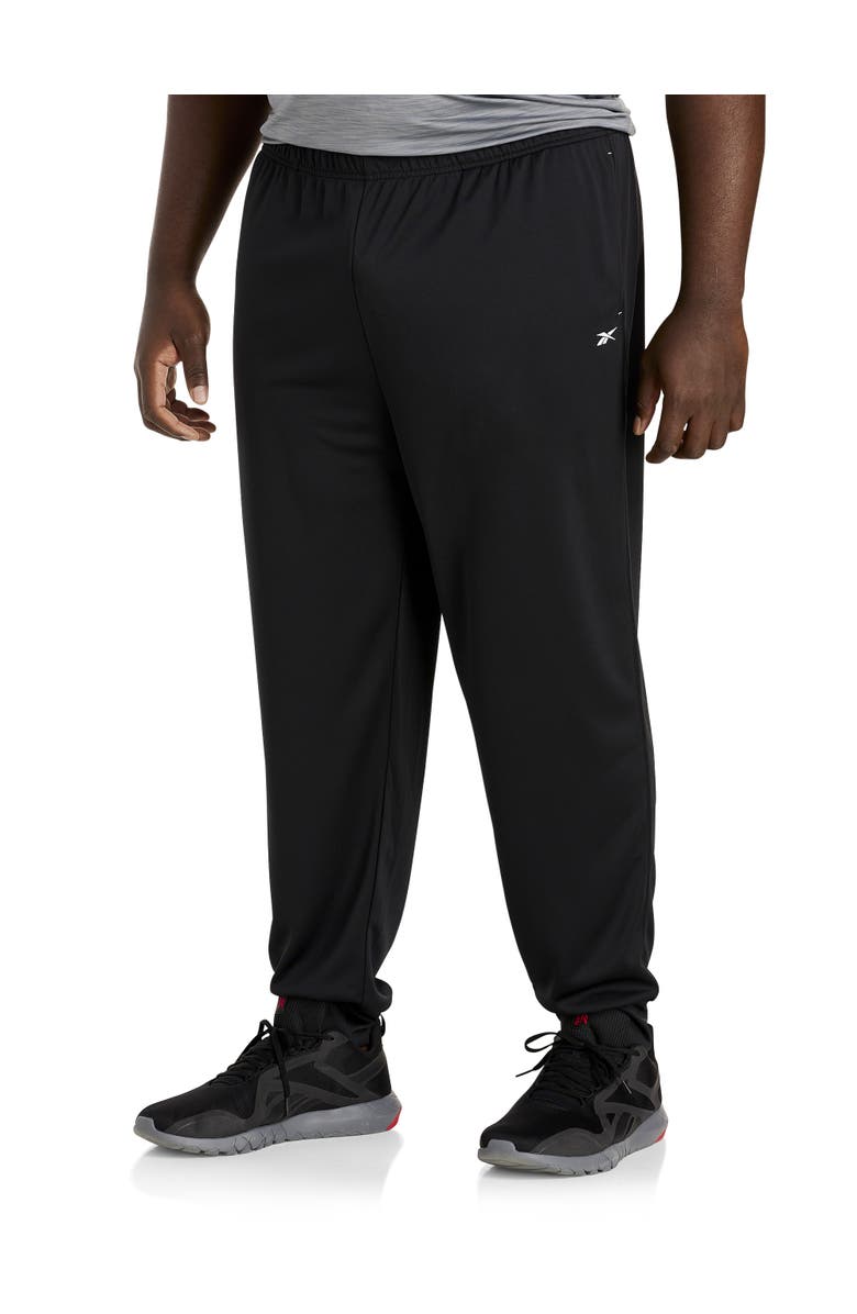 Reebok Big & Tall Performance Jersey Tech Joggers, Main, color, Black