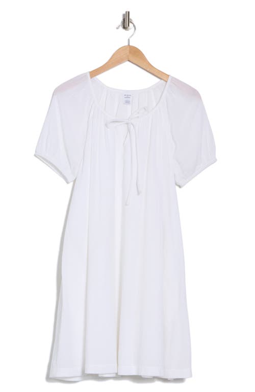 Melrose And Market Gauze Babydoll Minidress In White