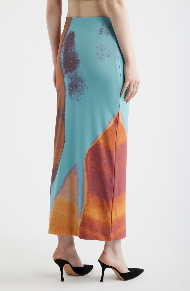 Feners Tu X Mi Maxi Skirt, Alternate, color, Turquoise