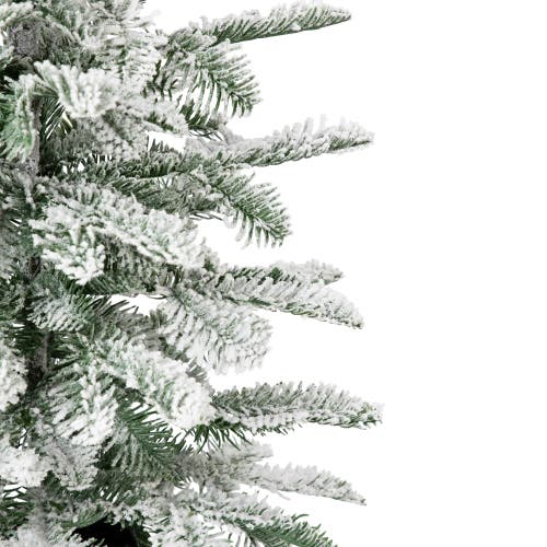 Northlight Flocked Pine Potted Artificial Christmas Tree In Green