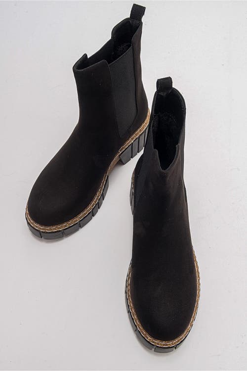 Prologue Shoes Luz Block Heel Boot In Black