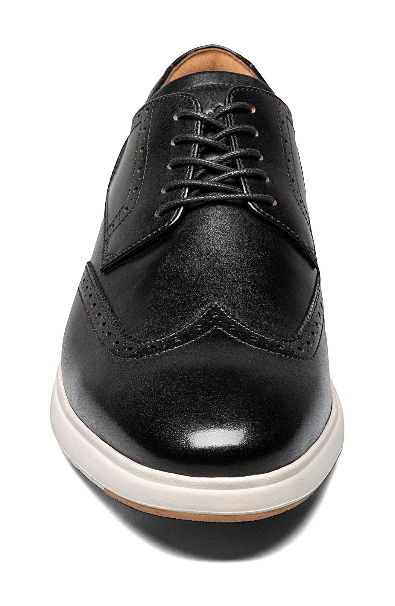 Florsheim Dash Wingtip Derby, Alternate, color, Black/ White