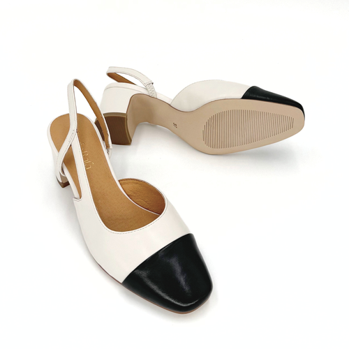 Amie Rafa Paris Slingback Heels In Brown