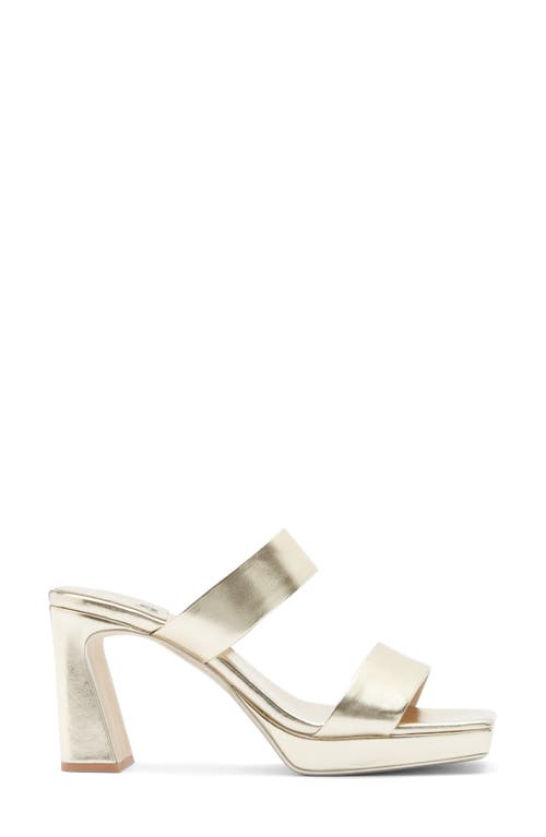 Jeffrey Campbell Danity Platform Slide Sandal In Gold