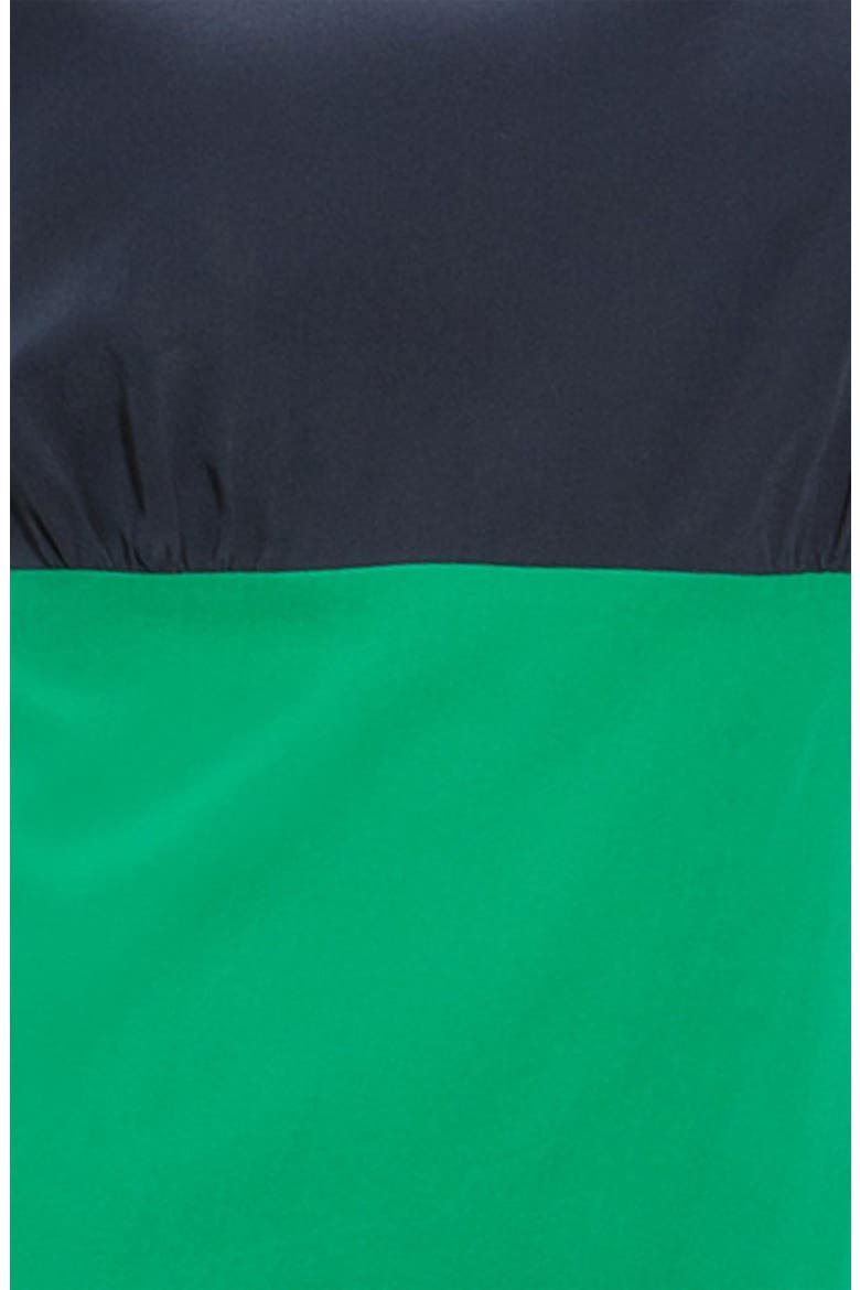 Colorblock Silk Crêpe de Chine Dress, Alternate, color, MULTI