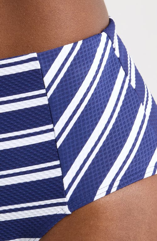 Sea Level Biarritz Panelled High Waist Bikini Bottoms In French Navy