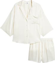 Lunya Washable Silk Button-Up Short Pajamas