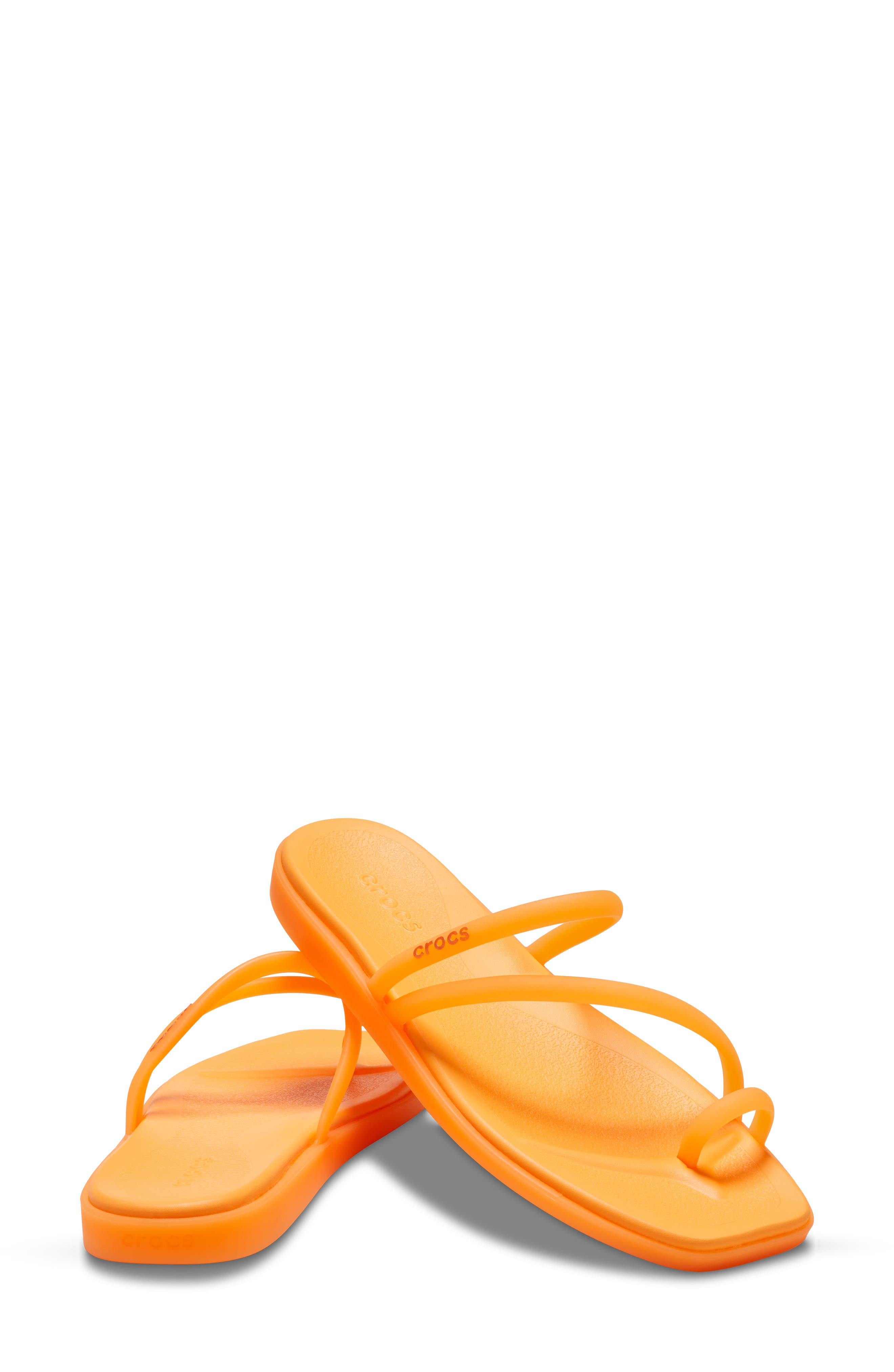 Miami Frosted Toe Loop Sandal, Alternate, color, ORANGE