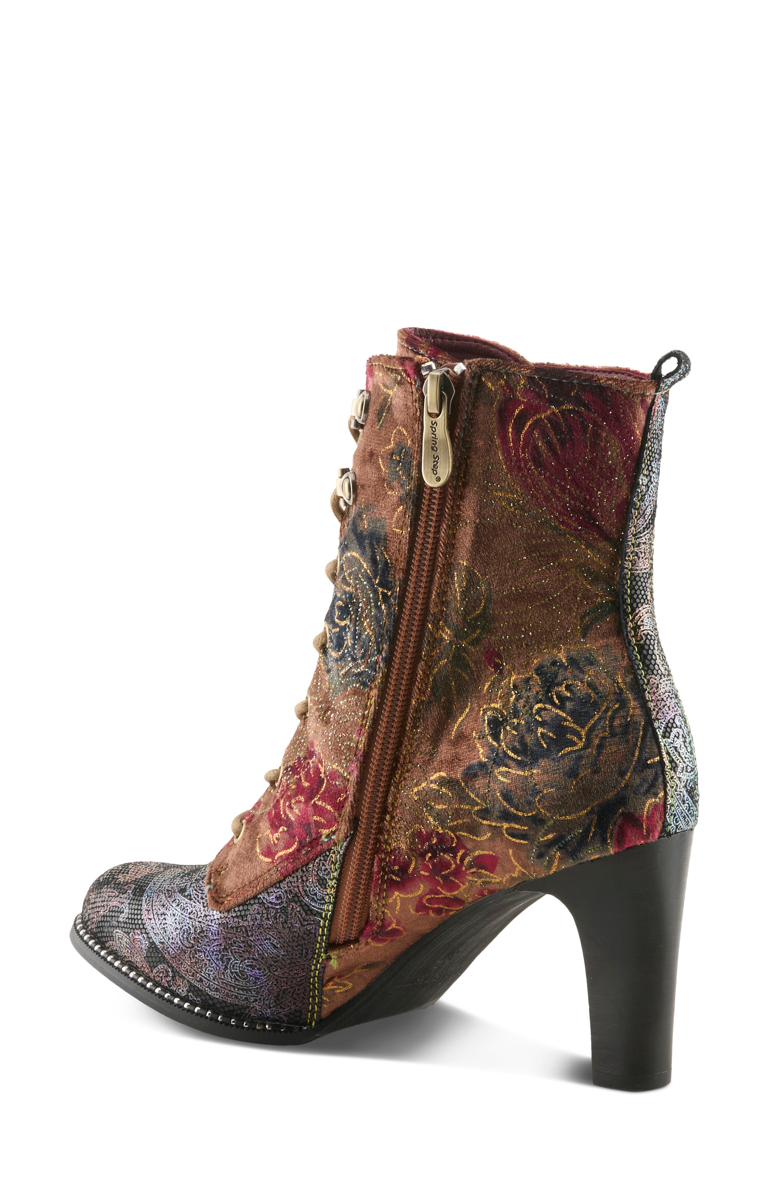 L'Artiste by Spring Step Stellar Lace-Up Boot, Alternate, color, Brown Multi