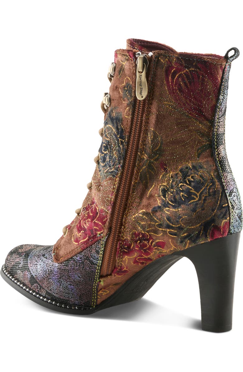 L'Artiste by Spring Step Stellar Lace-Up Boot, Alternate, color, Brown Multi