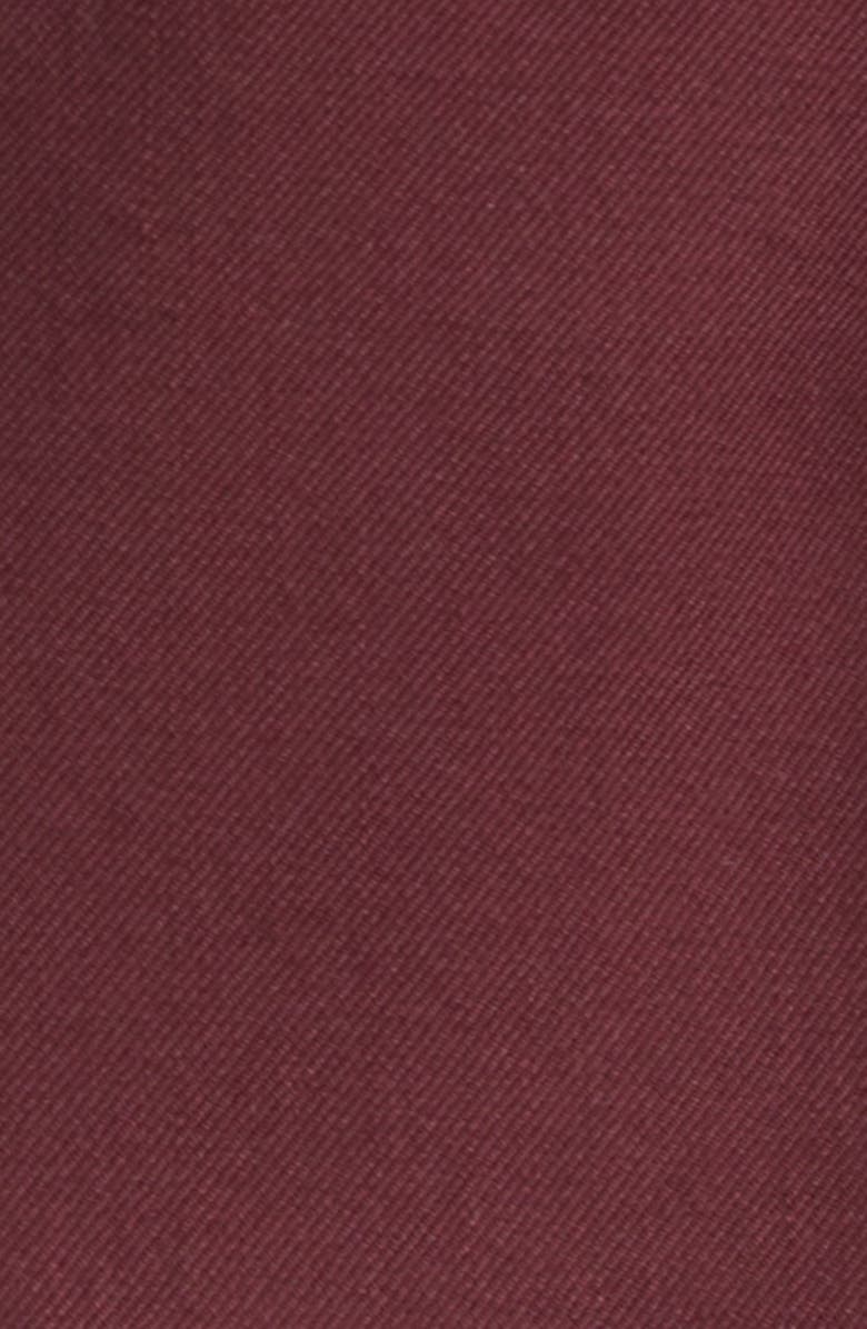 Versace Single Breasted Stretch Virgin Wool Gabardine Blazer, Alternate, color, Burgundy