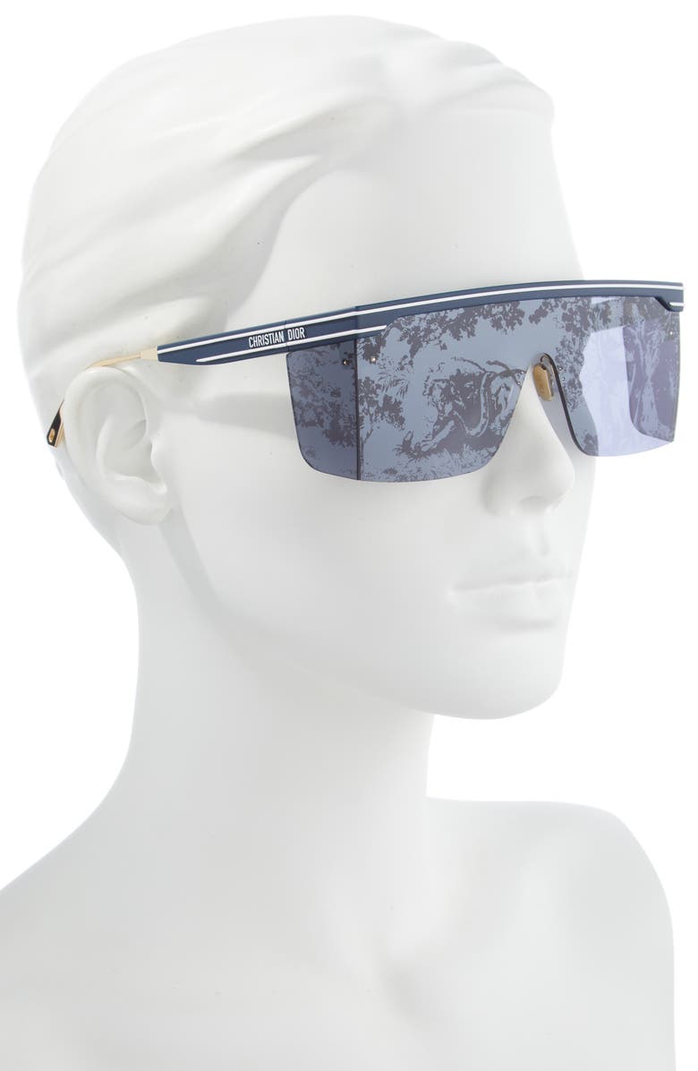 DIOR Club M1U Mirrored Shield Sunglasses, Alternate, color, 