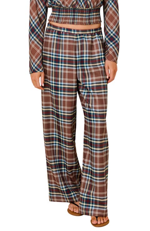 The Abigail Plaid Straight Leg Pants