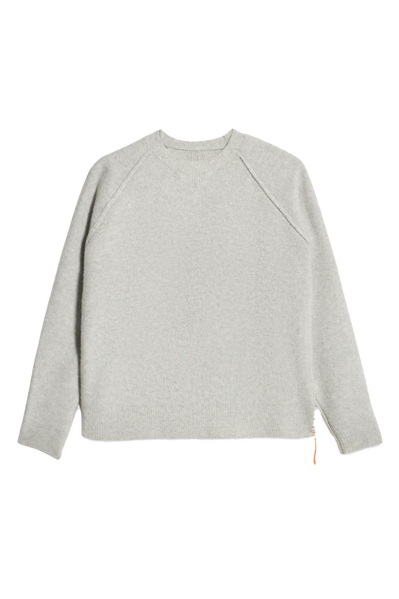 Harvard Wool Raglan Sleeve Crewneck Knit, Main, color, MELANGE